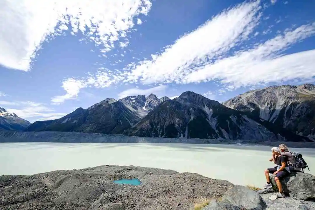 Tasman Glacier Walk & Lake View In New Zealand